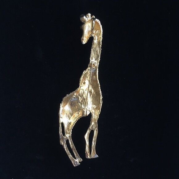 BEAUTIFUL BIG BROOCH-PENDANT "GIRAFFE", NEW - Picture 3 of 5